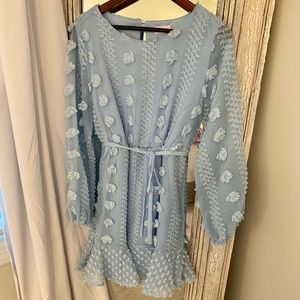 PINK LILY light blue dress.